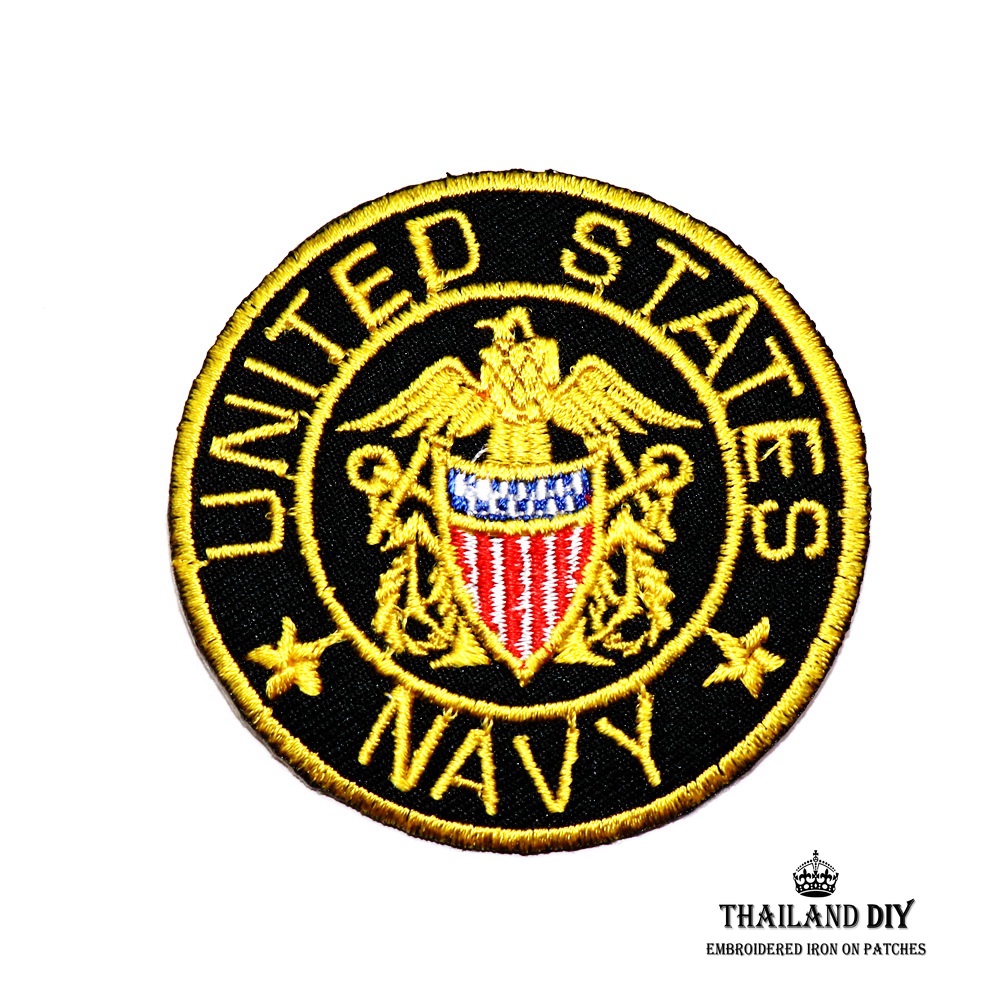 ตัวรีดติดเสื้อ งานปัก ทหาร ทหารเรือ หน่วยซีล อเมริกา wop เท่ US NAVY SEALS Army Patch DIY ตัวรีด อาร