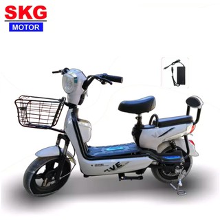 SKG จักรยานไฟฟ้า electric bike ล้อ14นิ้ว รุ่น SK-48v111 สีขาว