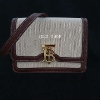 กระเป๋าสะพาย BURRBERRY TB MONOGRAM SMALL CANVAS CROSS-BODY BAG