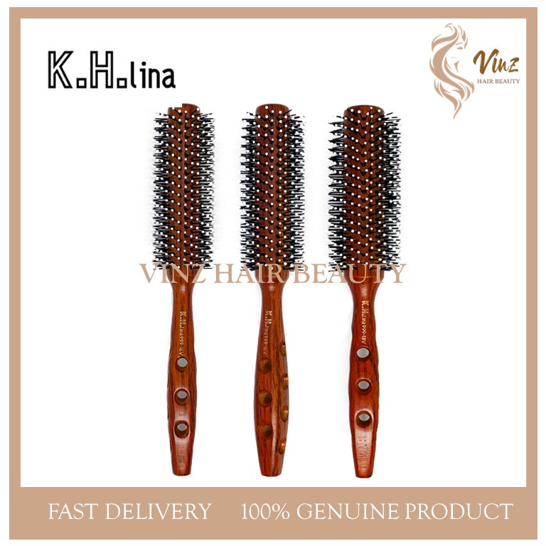 KH Lina Round Brush Comb 999-14V(40mm) / 16V(45mm) / 18V(48mm)
