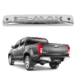 ครอบไฟ ไฟเบรค ครอบไฟเบรคดวงที่ 3 เขียน D-Max สีโครเมี่ยม สำหรับ Isuzu D-Max ปี 2012-2017