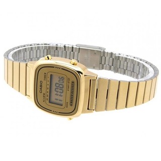 Casio แท้ นาฬิกาข้อมือ สายสแตนเลส รุ่น LA670WGA-9DF