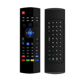 Smart Android TV Box MX3 Airmouse Keyboared 2.4 G Wireless Supportfor Android TV Box and Computer (Black)