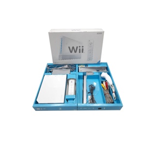 เครื่อง Nintendo Wii เล่นแท้ งานกล่อง หม้อแปลงแท้เสียบไฟไทยได้ + Wii Fit + แผ่นแท้ Wii Fit + แผ่นเกมแท้ 10แผ่น พร้อมเล่น