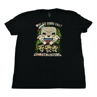 ขายดี คอกลม ลายการ์ตูนอนิเมะ Funko Who You Gonna Call คุณภาพสูง เสื้อยืด พิมพ์ลาย Ghostbusters Stay PufS-5XL