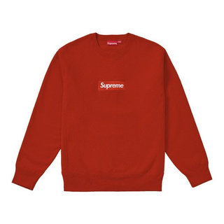 SLUM LTD - Supreme Box Logo Crewneck (FW18) Rust