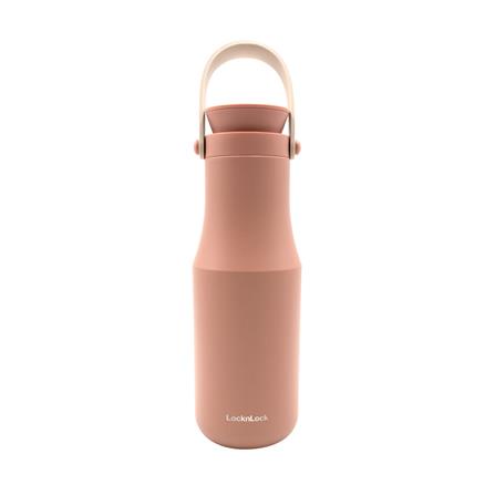 แก้วน้ำ กระติกสูญญากาศ LOCKNLOCK METRO TUMBLER 470 มล. สีชมพู ขวดน้ำ