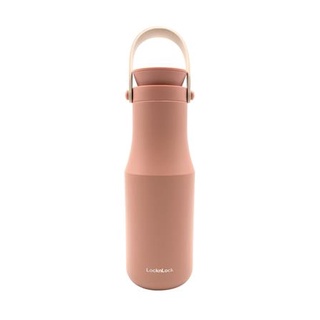 Dee-Double กระติกสูญญากาศ LOCKNLOCK METRO TUMBLER 470 มล. สีชมพู กระติกน้ำสุญญากาศ