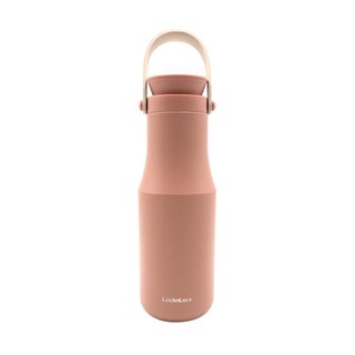 กระติกสูญญากาศ LOCKNLOCK METRO TUMBLER 470 มล. สีชมพู ์เก็บความร้อน-เย็น