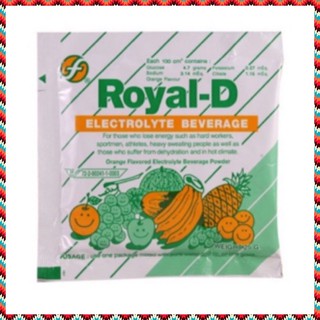 (10 ซอง) Royal-D รอแยล-ดี เครื่องดื่มเกลือแร่ รสผลไม้รวม