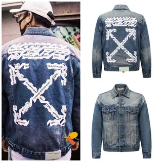 OFF WHITE OW cordon tape arrow denim jacket