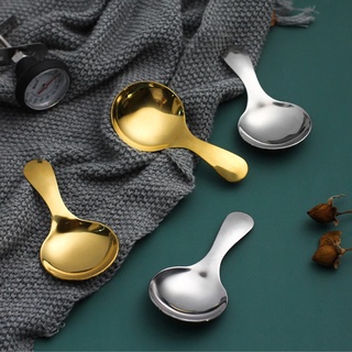 Stainless steel ice cream small round spoon