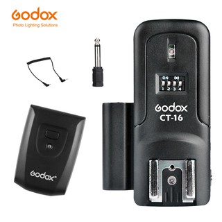 Godox CT-16 เครื่องส่งสัญญาณวิทยุไร้สาย 16 ช่อง แฟลชทริกเกอร์ และตัวรับสัญญาณ