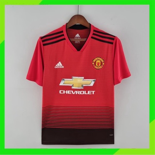 เสื้อกีฬาแขนสั้น ลายทีมชาติฟุตบอล Man Utd 18-19 ชุดเหย้า