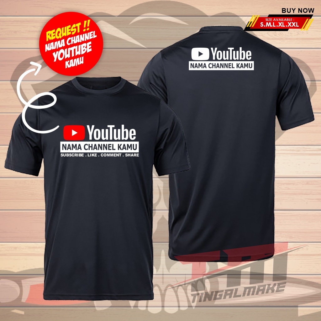 เสื้อยืด Youtube - เสื้อยืดชื่อ Youtube Channel แบบกําหนดเอง - เสื้อยืด Youtube