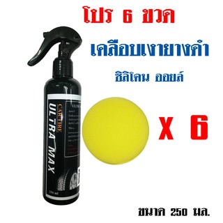 โปร 6 ขวด 480 เคลือบเงายางดำ