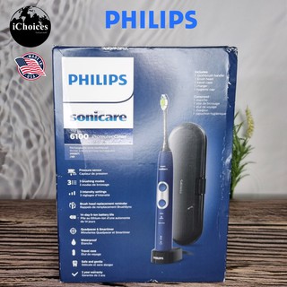 ฟิลิปส์ แปรงสีฟันไฟฟ้า Philips® Sonicare ProtectiveClean 6100 Power Toothbrush, Navy Blue รุ่น HX6871/49