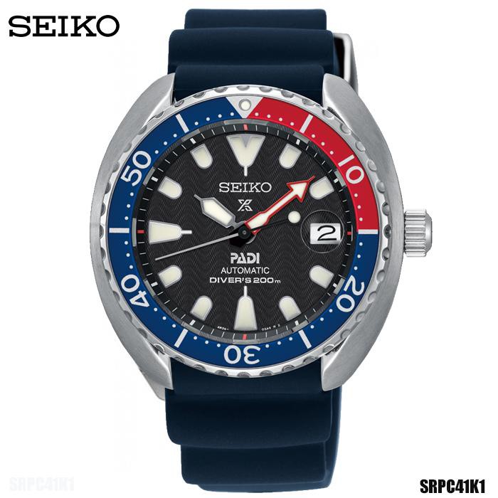 SEIKO PROSPEX MINI-TURTLES(Pepsi) นาฬิกาข้อมือผู้ชาย สายยางเรสิ้น รุ่น SRPC41K SRPC41K1