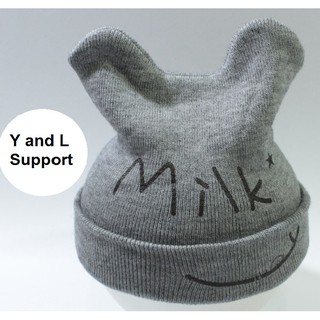 Y and L Support P101 หมวกไหมพรหม เด็ก Milk (สีเทา) Milkgray