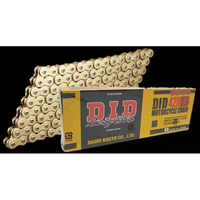 💯 DID ROLLAR CHAIN 428HD GOLD & GOLD / 415SDX GOLD & GOLD