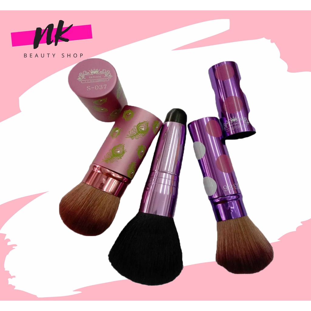 !!ถูกสุด ลดล้างสต๊อก!!  แปรงปัดแก้ม ,Blush on, ด้วยขนนิ่ม นุ่มฟู  แปรงปัดแก้มกะบอง คละสี