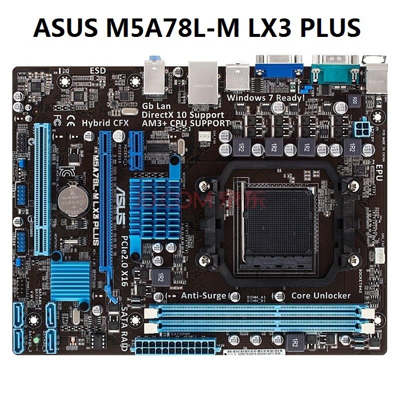 ASUS M5A78L-M LX3 PLUS  a78คอมพิวเตอร์ เมนบอร์ด Mainboards AM3/AM3+ 938เข็ม