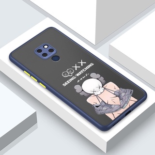 Kaws Street Fashion Huawei Mate 30 20 9 Pro สําหรับ Soft Case เคสโทรศัพท์ ป้องกันเลนส์กล้อง ฝาครอบเต็มรูปแบบ เคสซิลิโคน เรียบง่าย สําหรับเด็กผู้หญิง เคสมือถือ