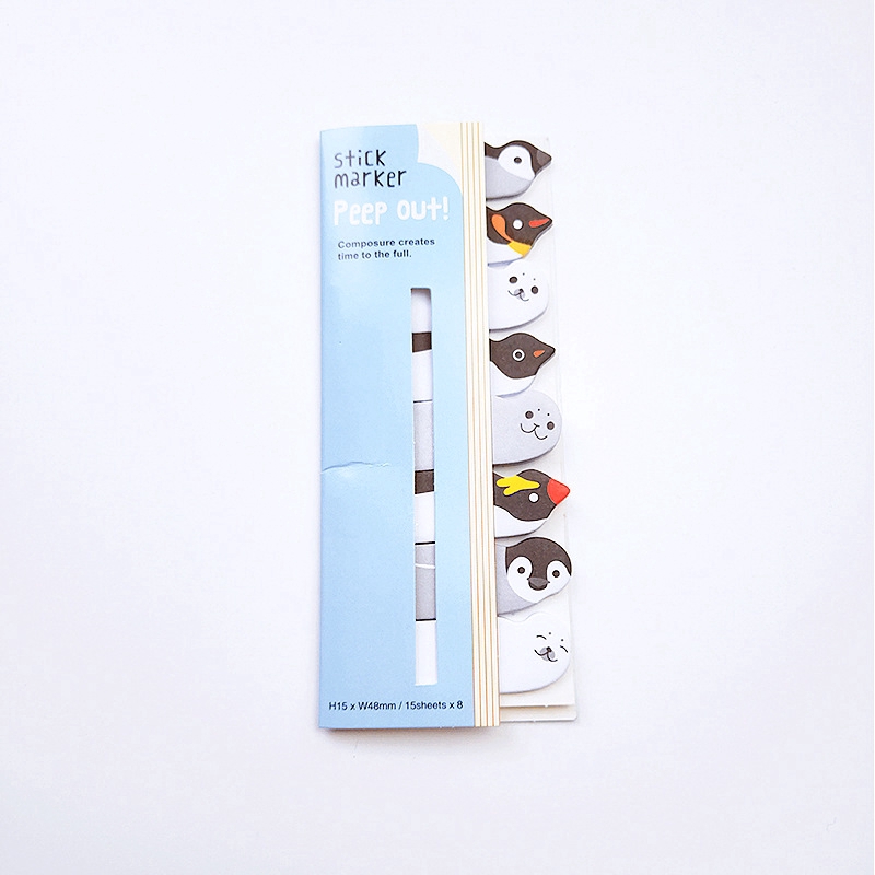 ลายสัตว์น่ารักสร้างสรรค์ นักศึกษาโพสต์มันหมายเหตุ กระดาษโน้ตข้อควา บันทึกสำนักงาน - รูปที่ 6