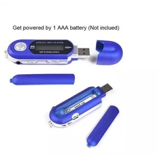 เครื่องเล่น MP3 Player Sport Digital Music ฟังวิทยุได้ อัดเสียงได้ ใส่ถ่าน AAA พร้อมความจุ 4GB+หูฟัง+กล่องพกพา