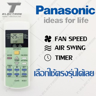 รีโมทแอร์ Panasonic รุ่น 14 ปุ่มฟังก์ชั่น