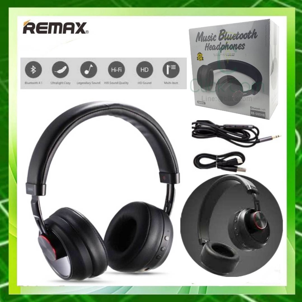 diepvries middernacht Momentum Remax Bluetooth Ver.4.1 Headphone รุ่น RB-500 HB หูฟังบลูทูธไร้สาย  ระบบเสียงแบบ Hi-Fi #ของแท้ | Shopee Thailand
