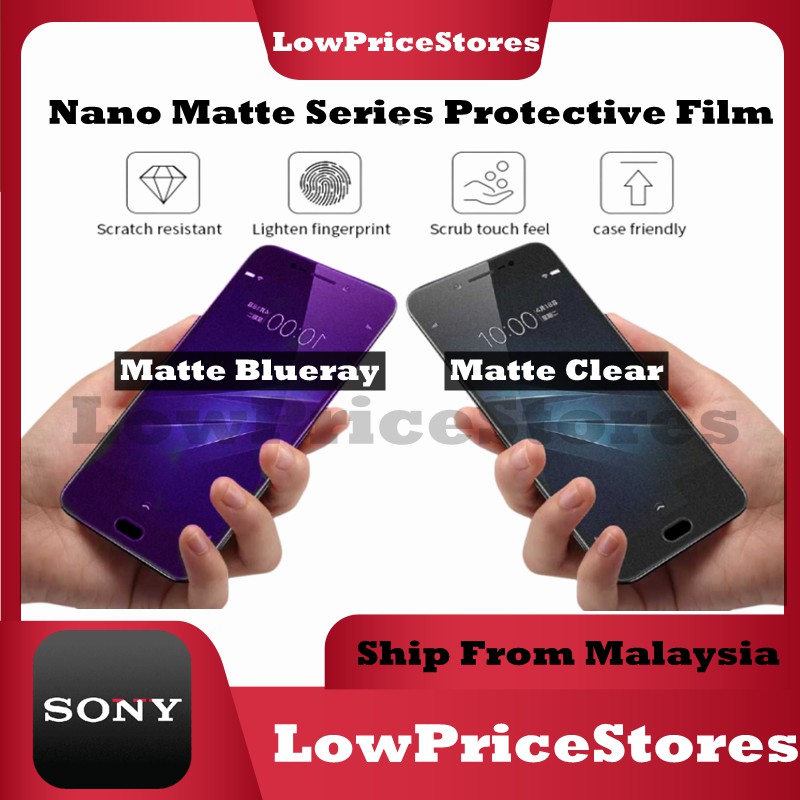 [Nano] Sony Xperia XZ1/XZ1 Compact/XZs/XZ2 Compact/XZ2 Premium Matte Series ตัวป้องกันหน้าจอ Pelindu