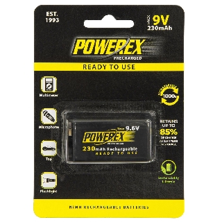 ถ่านชาร์จ Powerex Precharged 9.6V 230 mAh