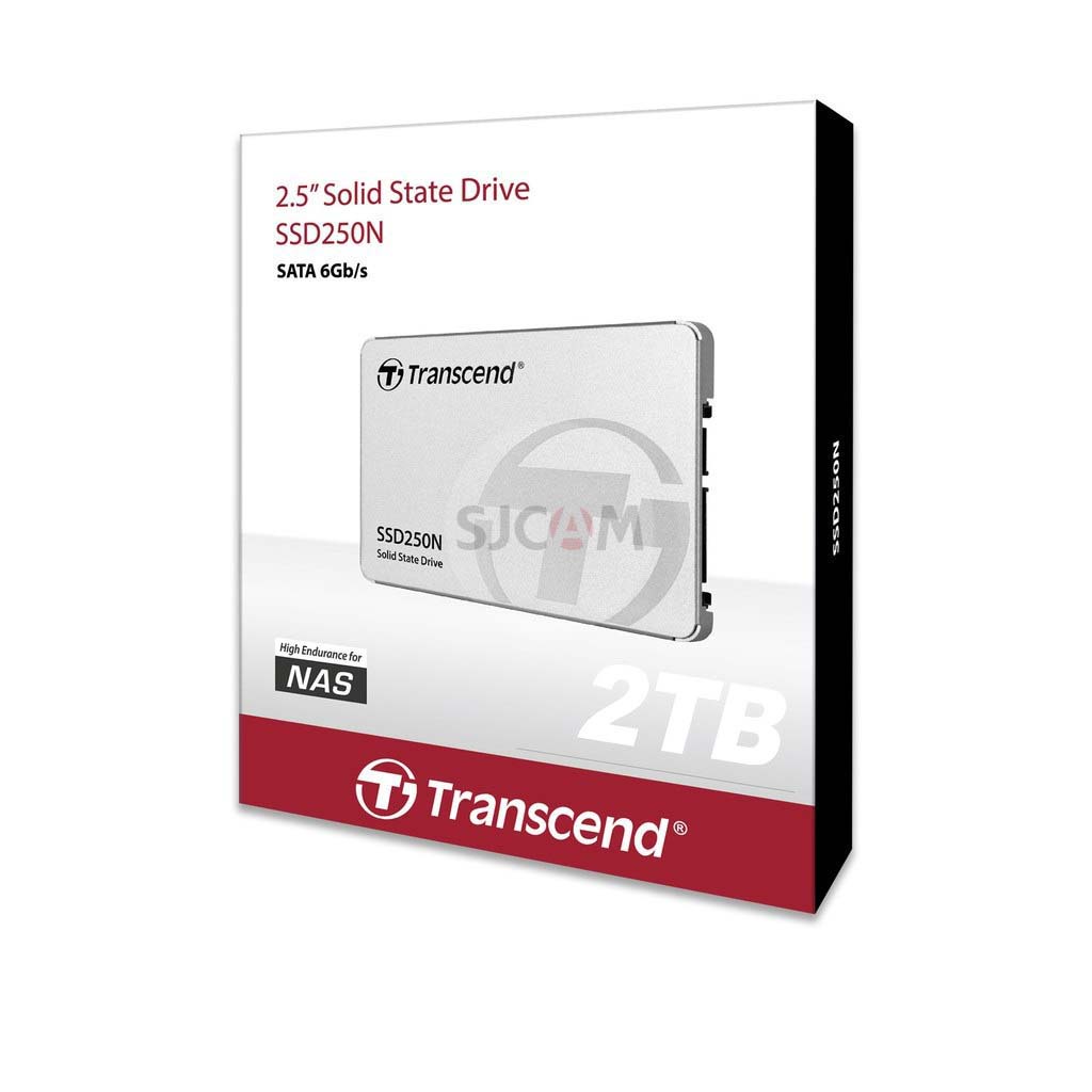 Transcend SSD SATA III High Endurance for NAS : 2TB รับประกัน 5 ปี หรือ **รับประกันไม่เกิน 2,000 TBW **- มีใบกำกับภาษี TS2TSSD250N