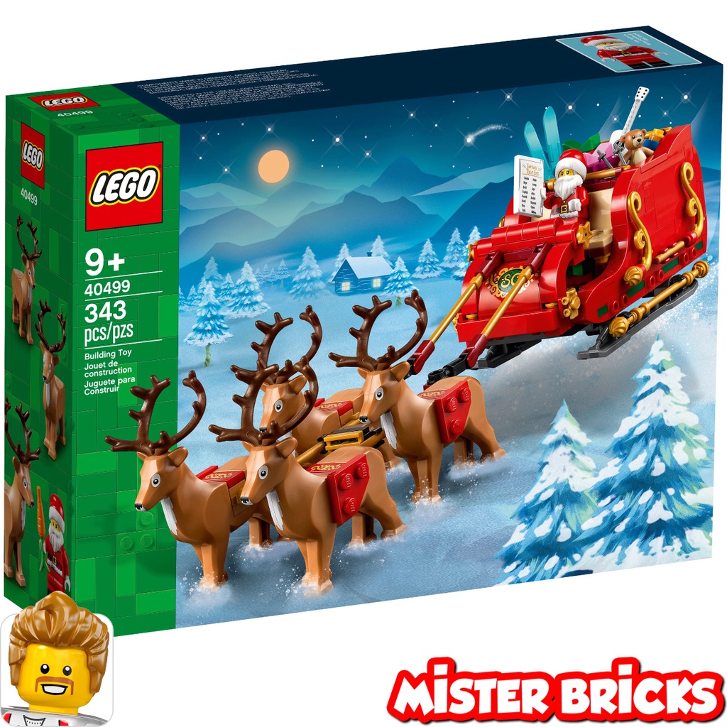 LEGO® Santa’s Sleigh ชุดสร้างรถเลื่อนของซานต้าพร้อมกวางเรนเดียร์ นำความสุขเทศกาลคริสต์มาส (40499)