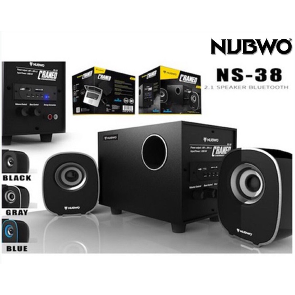 🚀🚀มีส่งด่วน🚀🚀NUBWOรุ่น NS-038 ลำโพงBluetoothได้ AUX ได้ เสียบCard ได้ เสียบFlash Drive ได้ปรับเบสได้