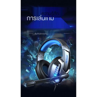 ⚡หูฟัง🎧ชุดหูฟังสำหรับเล่นเกมชุดหูฟังสำหรับเล่นเกมคอมพิวเตอร์ชุดหูฟังแบบใช้สาย eSO7