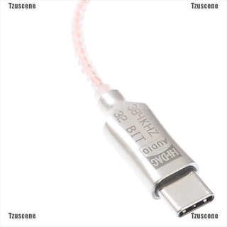 Tzuscene Type-C ถึง 3.5 มม. ไฮไฟ 32 Bit 384 Khz Dsd 64 128