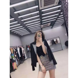 เสื้อ blazer ปกแต่งเพชรน่ารัก