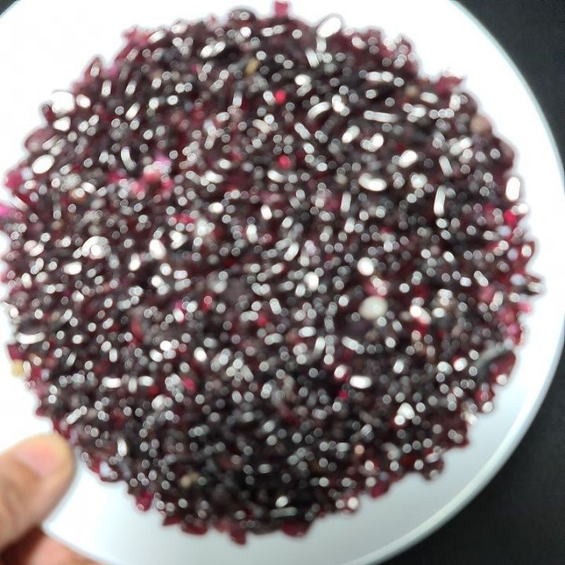 RED GARNET CHIPS STONE เกรดพิเศษ 100GRAMS