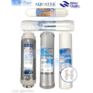 ชุดไส้กรอง Aquatek Silver USA 🇺🇸 UF มี 3 แบบ แบบเกลียว I-TYPE U-TYPE post Omnipure