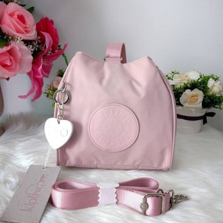 Pink Kipling 2Ways Immin Mini Bucket Bag