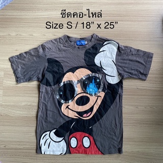 เสื้อยืด มือสอง Micky Mouse มิกกี้เมาส์ ดิสนี่ย์ disney ของแท้ ญี่ปุ่น