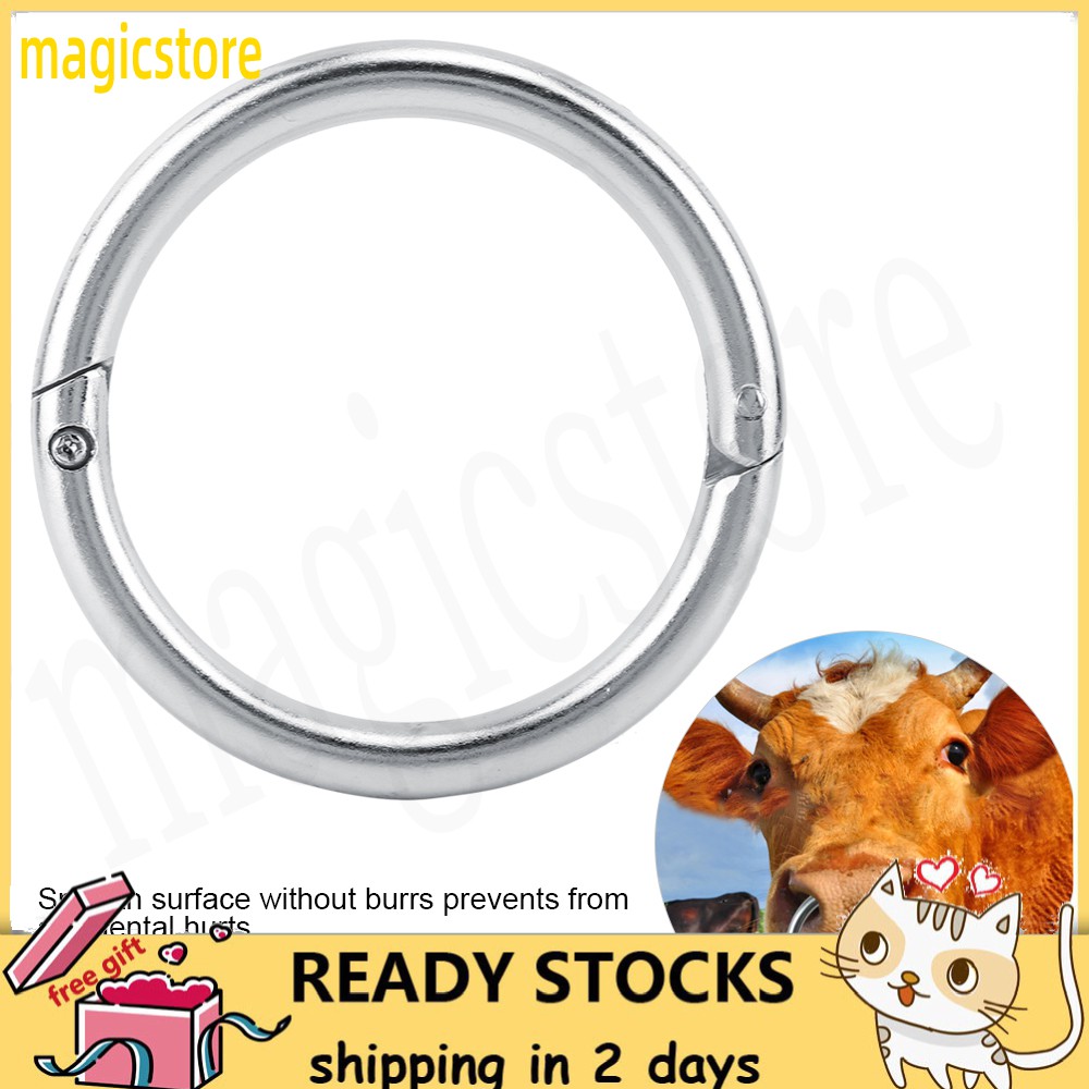 Magicstore Bovine แหวนจมูก bovine วัววัววัวสแตนเลสอุปกรณ์เสริมเจ้าสาวกันสนิมเรียบ s
