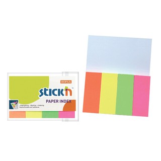 กระดาษโน้ตอินเด็กซ์ 2x5 ซม. คละสี สติก เอ็น 21205 Note paper, index 2x5 cm, assorted colors, stick n 21205