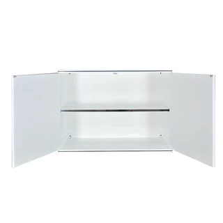 King Platinum ตู้แขวนคู่ รุ่นเคิร์ฟ ขนาด 90x67.8x34 ซม. สีขาว