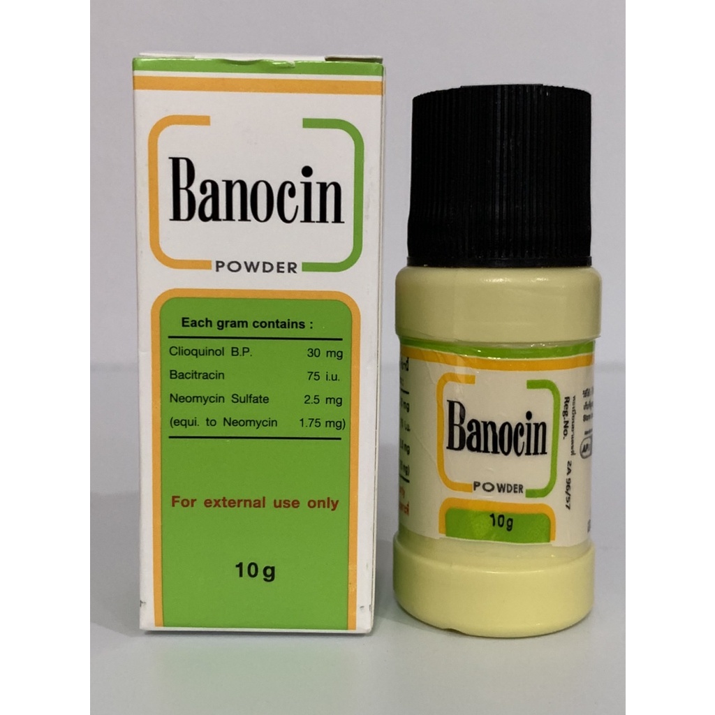 พร้อมส่ง Banocin Powder บาโนซิน ผงโรยแผล ขนาด 10 กรัม ต่อ 1 ขวด แผลสด ...