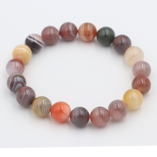 กำไลบอทสวานาอาเกต Botswana Agate 10 มม