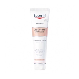 แท้พร้อมส่ง Eucerin white gentle cleansing foam150g