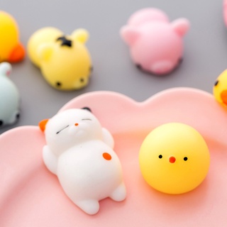 ของเล่นบีบสกุชชี่ Mochi Kawaii รูปสัตว์น่ารัก บรรเทาความเครียด สําหรับเด็ก